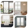 thumbnail image 7 of Sage Green Spring Floral Window Privacy Film, Summer Botanical Watercolor Vintage Static Cling UV Sun Blocking Heat Control Window Tint, Non-Adhesive One Way Windows Privacy Cover 17.7''x78.7'', 7 of 7