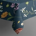 thumbnail image 5 of Pioneer Flower Floral Print Pattern Square Tablecloth,Waterproof Square Table Cover,Wipeable Spillproof Washable Table Cover for Home Kitchen Party Decor 52"x52"(132x132cm), 5 of 6