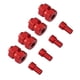 thumbnail image 5 of 2x Reemplazos de combinador de de rueda hexagonales extendidos de latón 4x 1/24 Reemplazos ensanchados de 4 mm para modificación de camiones de, 5 of 6
