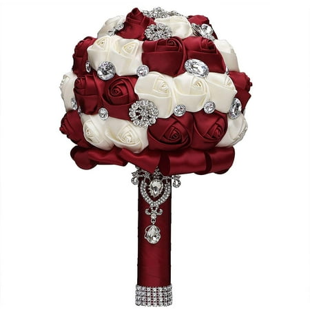 Bridal Bouquet for Brides or Bridesmaids Handmade Rhinestone Brooch ...