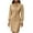 Khaki, variant on Women Elegant Bodycon Dress Business Work Pencil Midi Dresses Long Sleeve Shirts Work Formal Dress with Tie Neck Black S