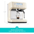thumbnail image 5 of CASABREWS ULTRA Espresso Machine, Professional 20 Bar Espresso Maker with 58mm Commercial Portafilter, Adjustable PID Temperature Control, LCD Display & Steam Wand,Cream., 5 of 9