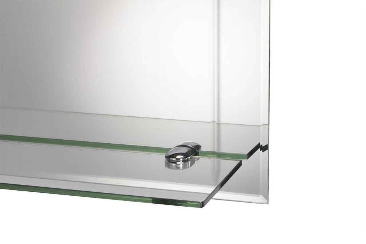 Croydex Fairfield Easy Install, Arch Bathroom Mirror with Single Shelf