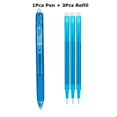thumbnail image 1 of 0.7mm Magic Erasable Pen Press Gel Pen Set 8 Colors Erasable Refill Rod Gel Ink Stationery Retractable Pens Washable Handle Rod Sky blue-4pcs set, 1 of 6