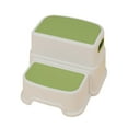 thumbnail image 1 of keepw Portable Plastic Toddler Step Stool Wide Applications Sturdy And Durable Detachable And Storable Light Green, 1 of 6