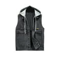 thumbnail image 1 of Top Abrigo Hombres, sin Mangas Suelto Collar Flip Chaleco, Chaleco de Lentejuelas Casual para Diario Y Al Aire Libre, 1 of 1