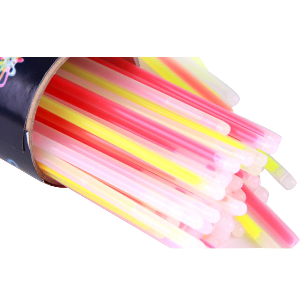 100 Premium Glow Sticks Bracelets Neon Light Glowing Party Favors Rally Raves 