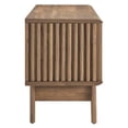 thumbnail image 3 of Media TV Stand Console Table, Walnut, Wood, Mid Century Living Room Lounge Cafe Lobby, Modern Contemporary HB34654, 3 of 12