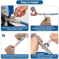thumbnail image 5 of 50FT Airless Paint Sprayer Hose Kit with 5FT Whip Hose, 1/4" 8500 PSI High Pressure Spray Hose with Swivel Joint, Durable PU Reinforced Hose for Walls, Cabinets, Fences & Home Painting, 5 of 6