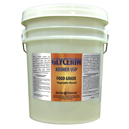 Vegetable Glycerin - All Natural, Kosher, USP Grade - 5 gallon