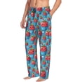 thumbnail image 6 of Pofeuu Cute Strawberry Flower Pot Print Men's Pajama Pants, Soft Lounge Pajama Pants with big pockets for Men Plaid Pj Bottoms-Large, 6 of 6