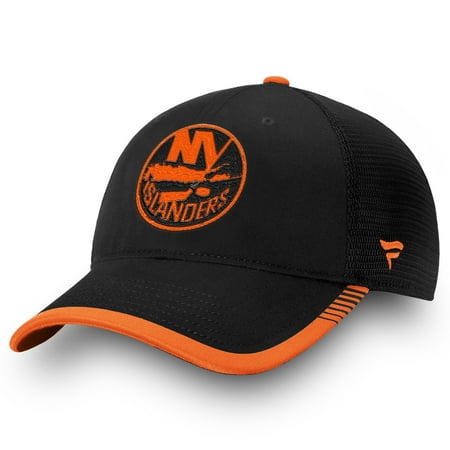 New York Islanders Fanatics Branded Iconic Team Pop Trucker Adjustable Snapback Hat - Black -