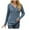 Light Blue, variant on tarylea V Neck Tops for Women Trendy Fall Ribbed Tunic Long Sleeve Solid Color Pullover Casual Loose Tops