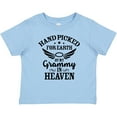 thumbnail image 3 of Inktastic Handpicked for Earth by My Grammy in Heaven with Angel Wings Boys or Girls Baby T-Shirt, 3 of 5