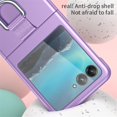 thumbnail image 6 of Phone Case Compatible with Motorola Razr+/ Motorola Moto Razr Plus 2023 with Ring, Shockproof Protective Phone Case Cover for Motorola Razr 40 Ultra QHZH-Purple, 6 of 12