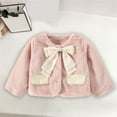 thumbnail image 6 of Odeerbi Toddler Girls Winter Wool Coat Waterproof Fleece Lined Winter Coat Thick Down Coats Puffy Cotton Jackets With Hood Pink 1-2 Years, 6 of 9