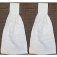 thumbnail image 2 of KOVOT Set of 2 Cotton Hanging Tie Towels | Include (2) Hanging Towels That Latch with Hook & Loop (White), 2 of 4