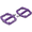 Purple, variant on Mosiee Nylon Mountain Bike Pedals Non Slip Wide Bearing Cycling Pedals for Mtb Orange