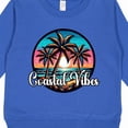 thumbnail image 3 of Inktastic Tropical Vacation Coastal Vibes Quote Toddler Sweatshirt, 3 of 4
