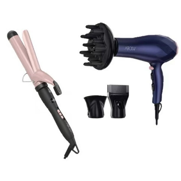 Abody hair dryer curling tongs combination Anion blow dryer 2 speed and