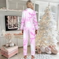 thumbnail image 4 of Halloween Pajamas Women 2 Piece Set Funny Print Long Sleeve Button Sleepwear Soft Long Pants Relaxed Fit Cute Lounge Sets for Women, 4 of 5