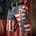 thumbnail image 5 of CONZONE 4Th Of July Mens Baggy Shorts Patriotic Independence Day Shorts For Men Casual Usa Flag Graphic Y2K 250 Years Freedom Shorts With Pockets, 5 of 6