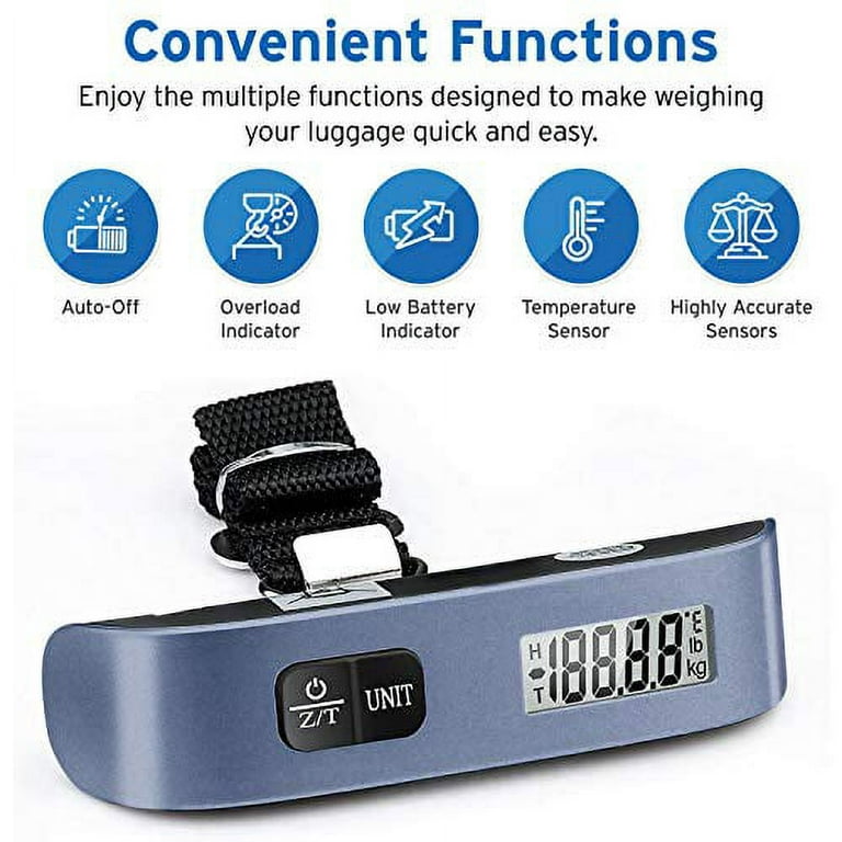 Portable Handheld Luggage Scale, Digital Weight Scales for Travel  Accessories, Electronic Scale with Flashlight, High Precision Digital  Weight
