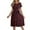 Black, variant on Uaswgudfs ​Women's Casual Short Sleeve Midi Dress​ - Summer A-Line Design with Adjustable Waist Tie, Light Social Occasion Ready Pink M
