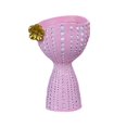 thumbnail image 1 of Jarrón de mesa de estilo nórdico, escultura, soporte para brochas de maquillaje con orificio de drenaje Rosado, 1 of 6
