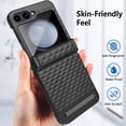 thumbnail image 3 of Dteck for Galaxy Z Flip 6 Case with Hinge Protection & Kickstand & Wireless charging & Bulit-in Outer Screen Protector, Full Body Rugged Cover Non-Slip Case for Samsung Galaxy Flip 6 5G,Black, 3 of 7