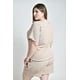 thumbnail image 3 of Conjunto blusa y short con textura Roman Fashion /Tallas Extras, 4375 (Beige) beige 38, 3 of 7