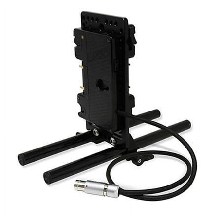 UPC: 0184323005475 | 15mm Rail Mount Cheese Plate with Sharkfin 3-Stud Battery Plate and 18  Arri Fischer 2-Pin Cable for Arri Cameras