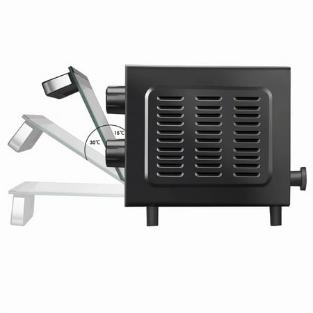 Mainstays 4 Slice Countertop Toaster Oven with 3 Settings, Includes Baking Rack and Pan, Black, New