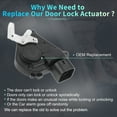 thumbnail image 3 of Rear Right Passenger Side Power Door Lock Actuator Motor for Toyota RAV4 2001-2005 No.6913042030, 3 of 8