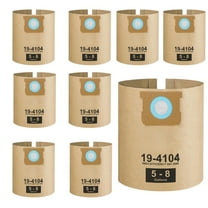 DXVA19-4104 Dust Bags for DeWalt 5-8 Gallon Wet/Dry Vacs, 9-Pk