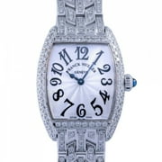 Pre-Owned Franck Muller FRANCK MULLER Tonneau curvex 2250QZD silver dial watch ladies (Good)
