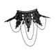 thumbnail image 1 of Collar de Halloween,Gargantilla gótica steam de encaje negro,Collar de cadena estilo con estilo retro,Gargantilla de para disfraz de Halloween para niñas,Elegante collar, 1 of 8