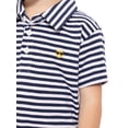 thumbnail image 4 of Wonder Nation Toddler Boys Striped Polo Shirt with Short Sleeves, Sizes 12M-5T, 4 of 6