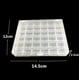 thumbnail image 5 of Caja de almacenamiento para carrete de alambre de calidad de 36 rejillas, transparente, con eje inalámbrico, 25 rejillas, 5 of 5