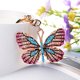 thumbnail image 5 of Lindo llavero con forma de mariposa con diamantes de imitación de cristal brillante, colgante para bolso, dije para mujeres y niñas, 5 of 6