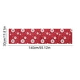 thumbnail image 3 of Linnome Christmas Snowflake Table Runner - Crimson Red Polyester Fabric for Indoor Outdoor Party Table Decor, 3 of 6