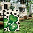 thumbnail image 6 of Costeam Lucky Clover St. Patrick's Day Garden Flag, Double-Sided Outdoor Yard Banner, Irish Festival Decorative Flag, 6 of 6