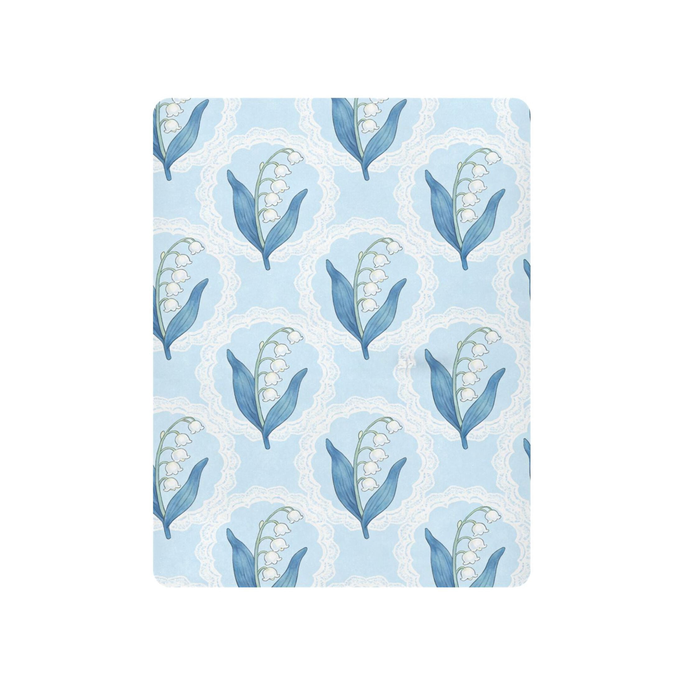 Baby Essentials 52”x 28”- Standard Cotton-like Modal Elastic- Bluebell Design Crib Sheets for Newborns and Toddlers