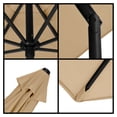 thumbnail image 2 of Astella 92.5" Antique Beige Solid Print Hexagon Market Patio Umbrella, 2 of 7