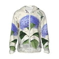 thumbnail image 2 of Uemuo Vintage Flower Pattern Women's Full Zip UPF 50+ Sun Protection Hoodie Jacket Long Sleeve Sun Shirt Hiking Outdoor Performance with Pockets-X-Large, 2 of 9