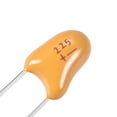 thumbnail image 3 of 2.2uF Tantalum Capacitor 50V 2 Pin Yellow Radial Dipped Tantalum Bead Capacitors 10pcs, 3 of 3
