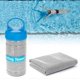 thumbnail image 1 of Toalla de secado rápido con botella de almacenamiento, toalla para secar el sudor, toalla absorbente portátil súper transpirable para deportes al aire libre, gimnasio, entrenamiento [gris claro], 1 of 5