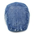 thumbnail image 4 of SikaFu Cross -Border E -Commerce Peaked Cap Fashion Blue Denim Hat Diamond -Shaped Lattice Beret Water Washing Cotton Forward Hat, 4 of 7