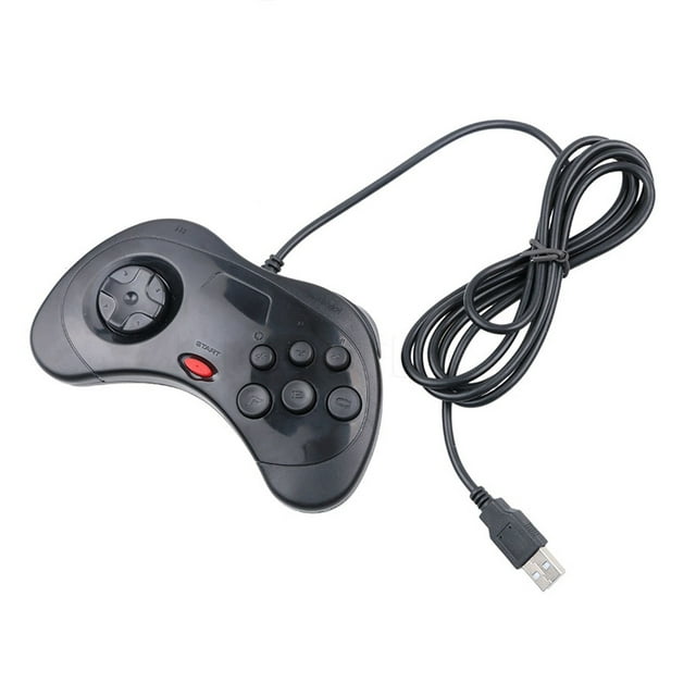 Manette de Jeu Filaire USB pour Système Sega Saturn et PC - Joypad Style Classique