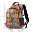 thumbnail image 2 of FORMRS Kids School Backpack Elementary Student Unisex Travel Bookbag with Reflective Stripes, Beige Jar, 2 of 7